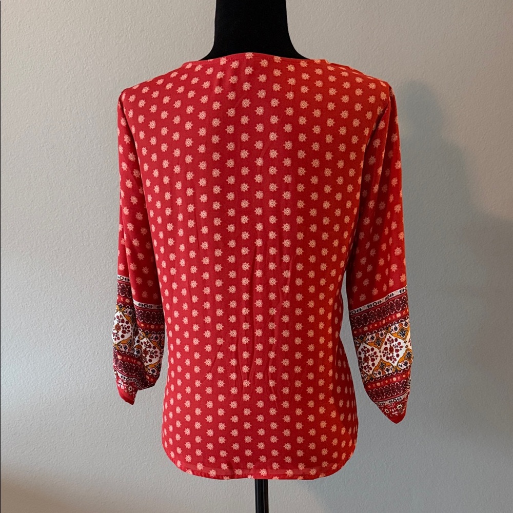 West Kei Multicolor Patterned Blouse - image 4
